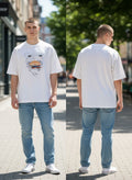 Casablanca White Casa Cafe Graphic Crewneck T-Shirt